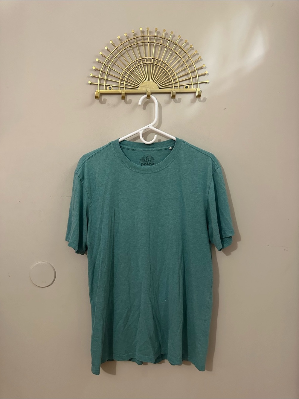 Prana Men's Short-Sleeve Crewneck Tee in Teal Green